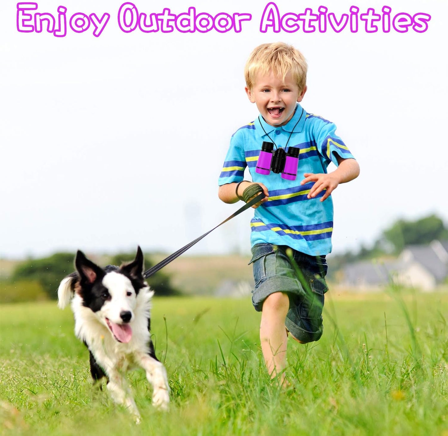 Scotamalone Kids Binoculars Shock Proof Toy Binoculars Set for Age 3-12 Years Old Boys Girls Bird Watching Educational Learning Hunting Hiking Birthday Presents