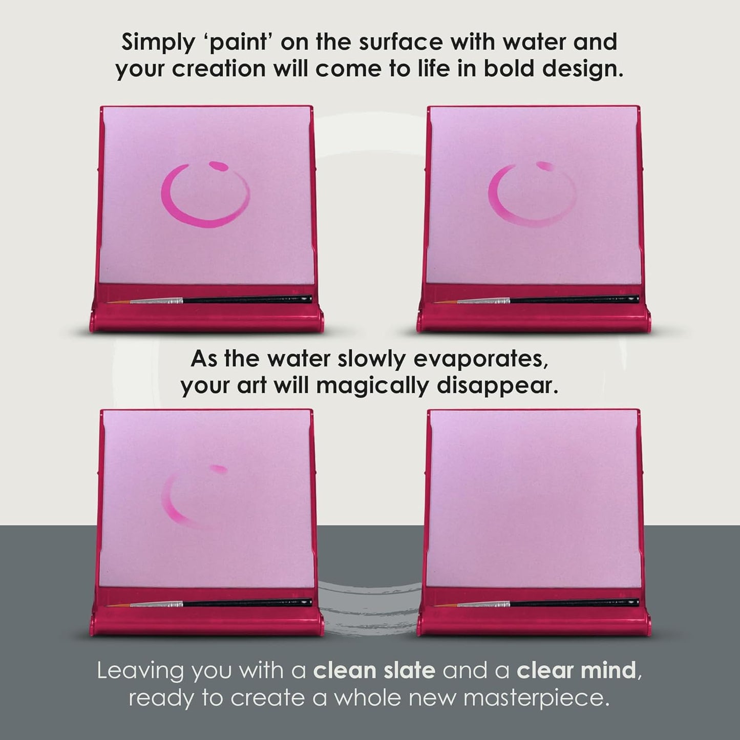 Mini Buddha Board, 5-inch x 5-inch, Pink