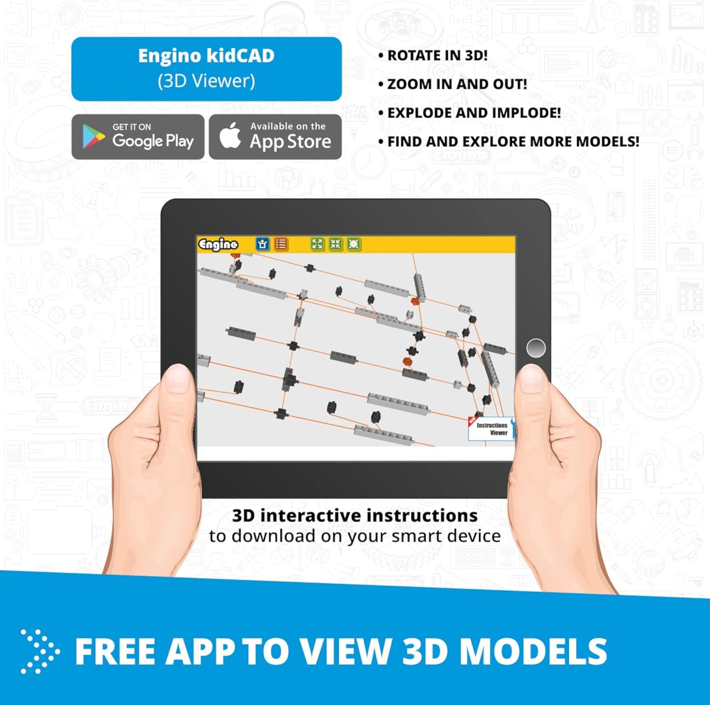 Engino STEM Toys, 16 Models in 1, Mechanics Levers & Linkages, Construction Toys for Kids 9+, Educational Kit, Gift for Boys & Girls, Fun Kids Activities, Engineering Kit