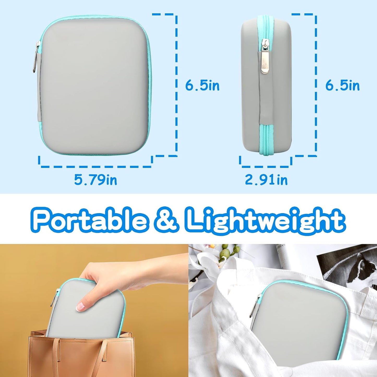 Baby Healthcare and Grooming Kit, 21 in 1 Portable Baby Essentials Kit with Gas Relief Hair Brush Comb Nasal Aspirator for Newborn Boys Girls (Grey White)