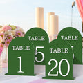 Arch Wedding Table Numbers 1-20 with Stands, 5" X 7" Double Sided Acrylic Wedding Sign Holders, Durable Non-Fading Table Number for Wedding Reception, Events, and Centerpieces