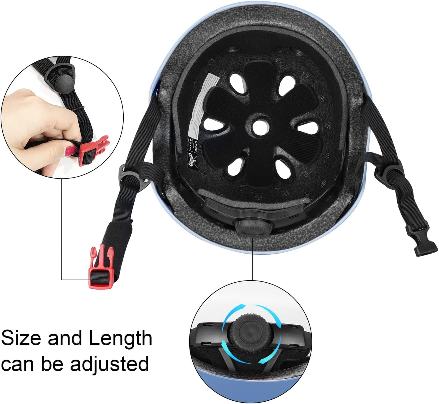 Kids Helmet, Toddler Adjustable Kids Ages 3-8 Years Old Boys Girls Multi-Sports Safety