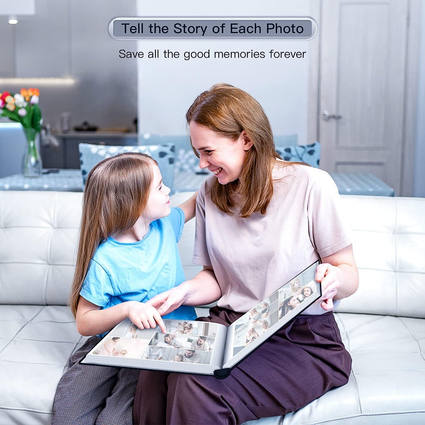 popotop Photo Album 4x6-600 Photos Photo Books with 600 Horizontal and Vertical Pockets,Linen Cover Albums for Family Wedding Anniversary Baby Vacation Pictures