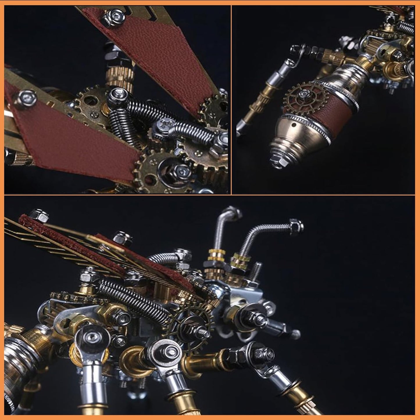 Adult 3D Metal Puzzle, Punk Insect Metal Model Set, 3D Puzzle Mechanical Insect Building Blocks, Fun DIY Assembly, high-end Men's Gifts.