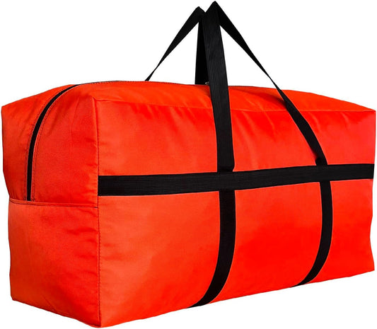 Extra Large Storage Duffle Bag with Zippers and Handles, Big Foldable Duffle Bag for Travel