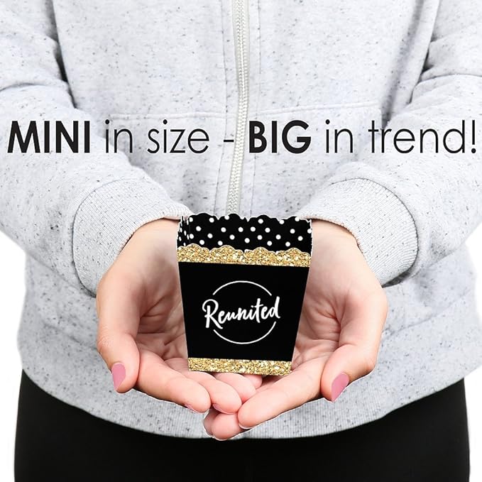 Big Dot of Happiness Reunited - Party Mini Favor Boxes - School Class Reunion Party Treat Candy Boxes - Set of 12