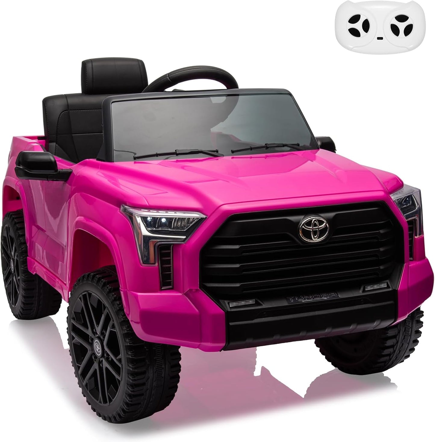 Electric Car for Kids, Licensed Toyota Tundra 12V Electric Truck, Off-Road Kids Car w/Remote, Spring Suspension & 3 Speeds, LED Headlights, Ride-On Toys for Boys/Girls