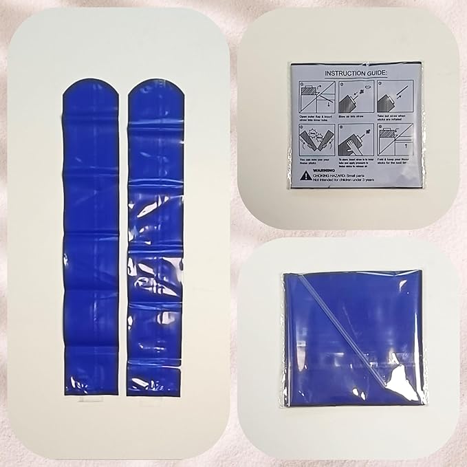 40pcs Round headTeam Spirit Boom Sticks Thunder Sticks Cheering Sticks Team Spirit Plastic Cheerleading Spirit Stick Clapper Inflatable Noise Maker Sports Supply (Blue)