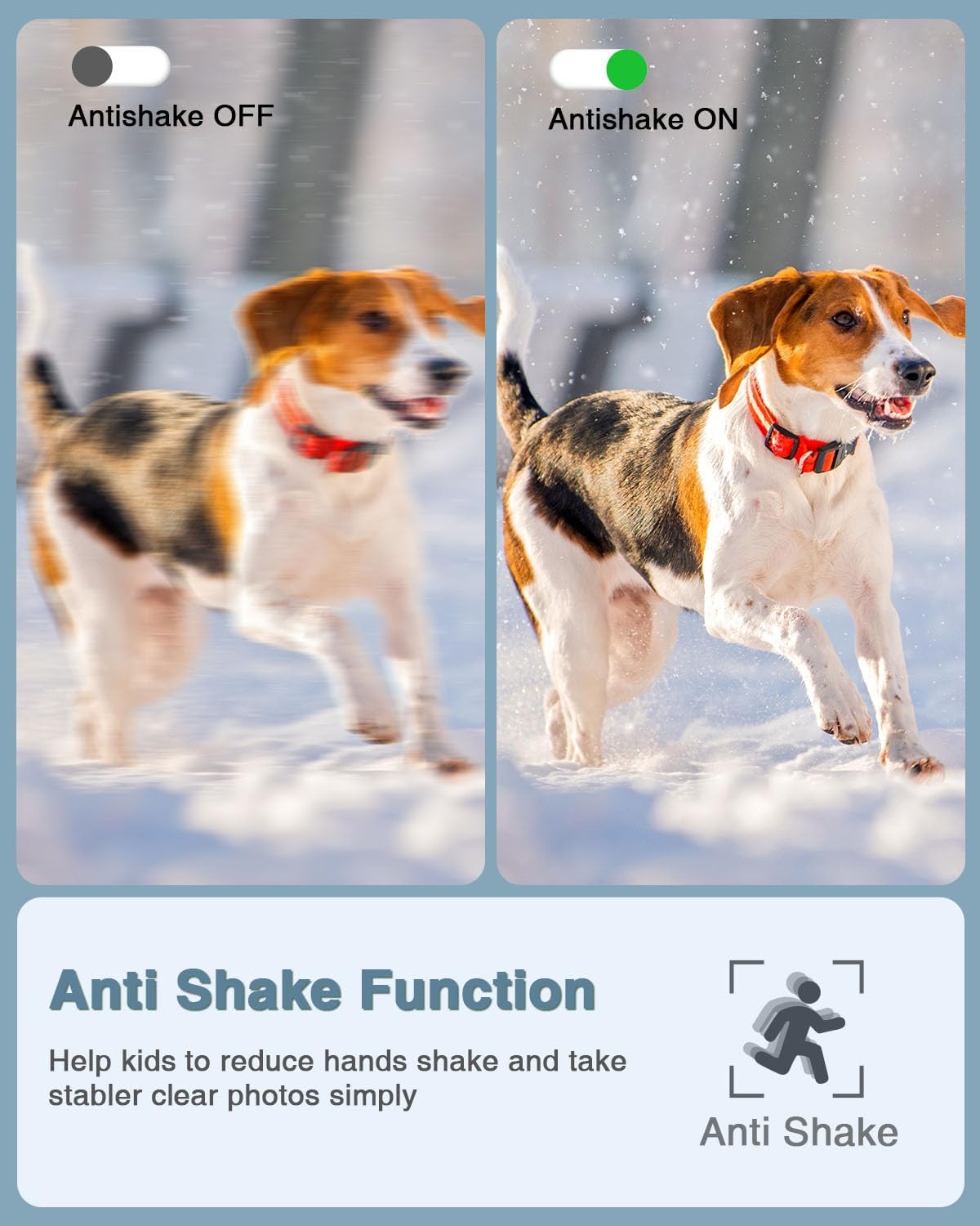 Digital Camera, FHD 1080P Point and Shoot Camera with 16X Zoom Anti Shake, Compact Small Portable for Boy Girls(Deep Black)