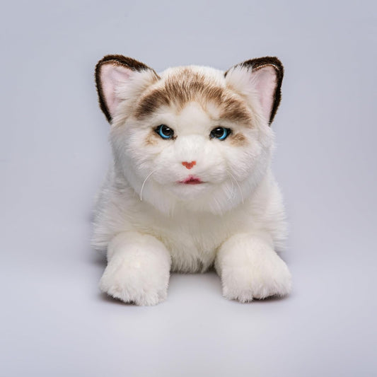 Blinks, Meows & Purrs Realistic Stuffed Cat Interactive Companion Robot Pets 14"
