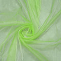 VDS Apple Green Organza Fabric, 15 Yards Continuous, 45” Wide, Wedding Party Decoration Iridescent Crystal Sheer Shiny Organza Tulle Bridal Dress DIY Crafts Costume Sewing Backdrop Arch Cloth