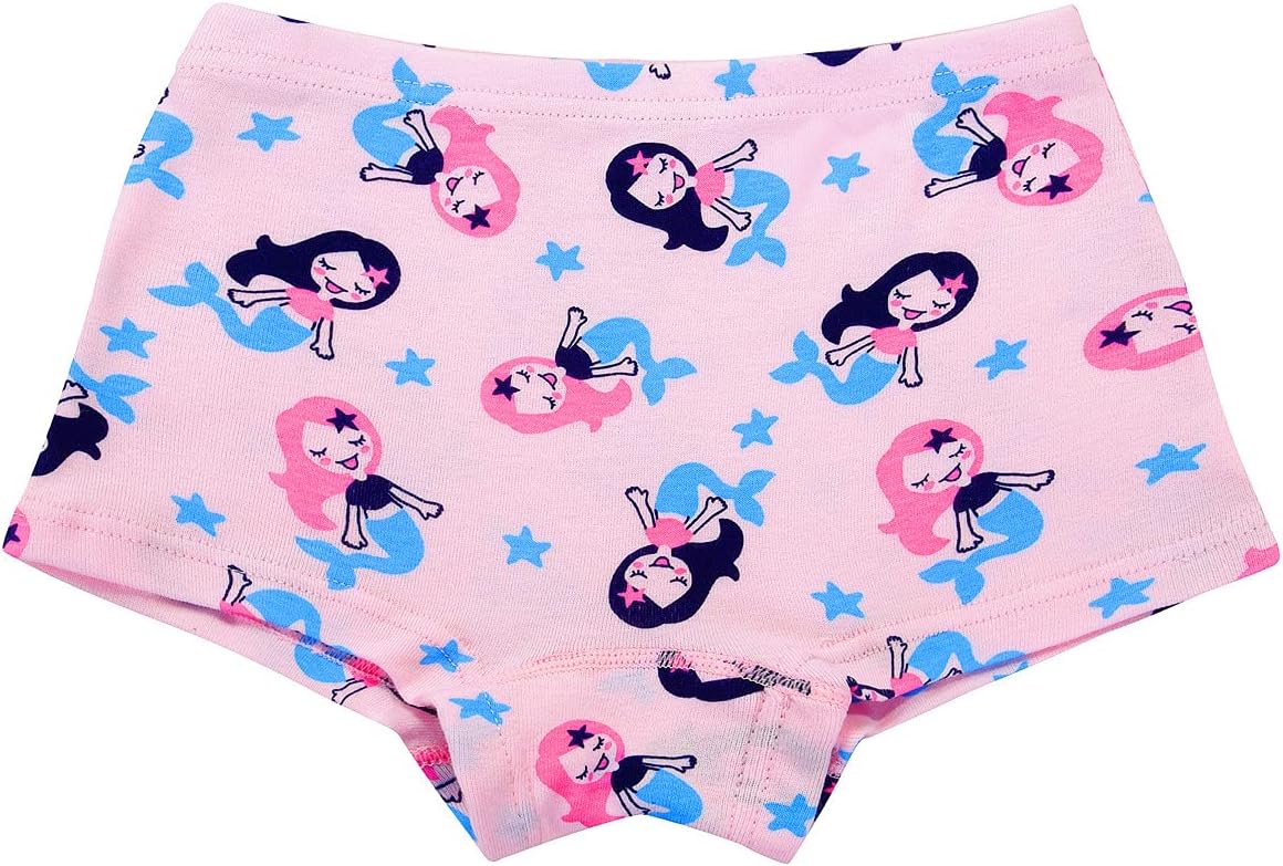 Cczmfeas Girls Hipster Cotton Underwear Boyshort Panties 6 Pack