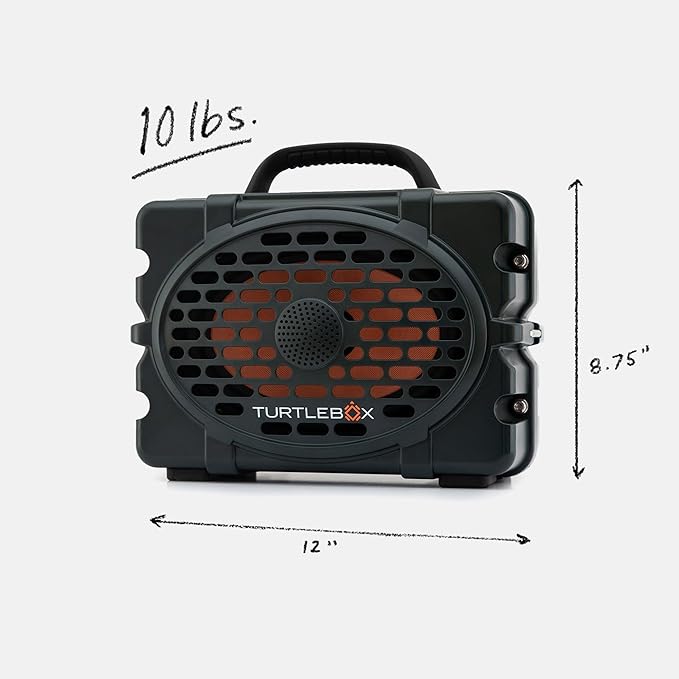 Turtlebox Original Gen 3: Portable Outdoor Bluetooth Speaker – Ultra-Loud (120dB), Waterproof (IP67), Rugged, Impact-Resistant, 3-Day Battery | Party Mode: Unlimited Pairing Stereo, Green/Yellow