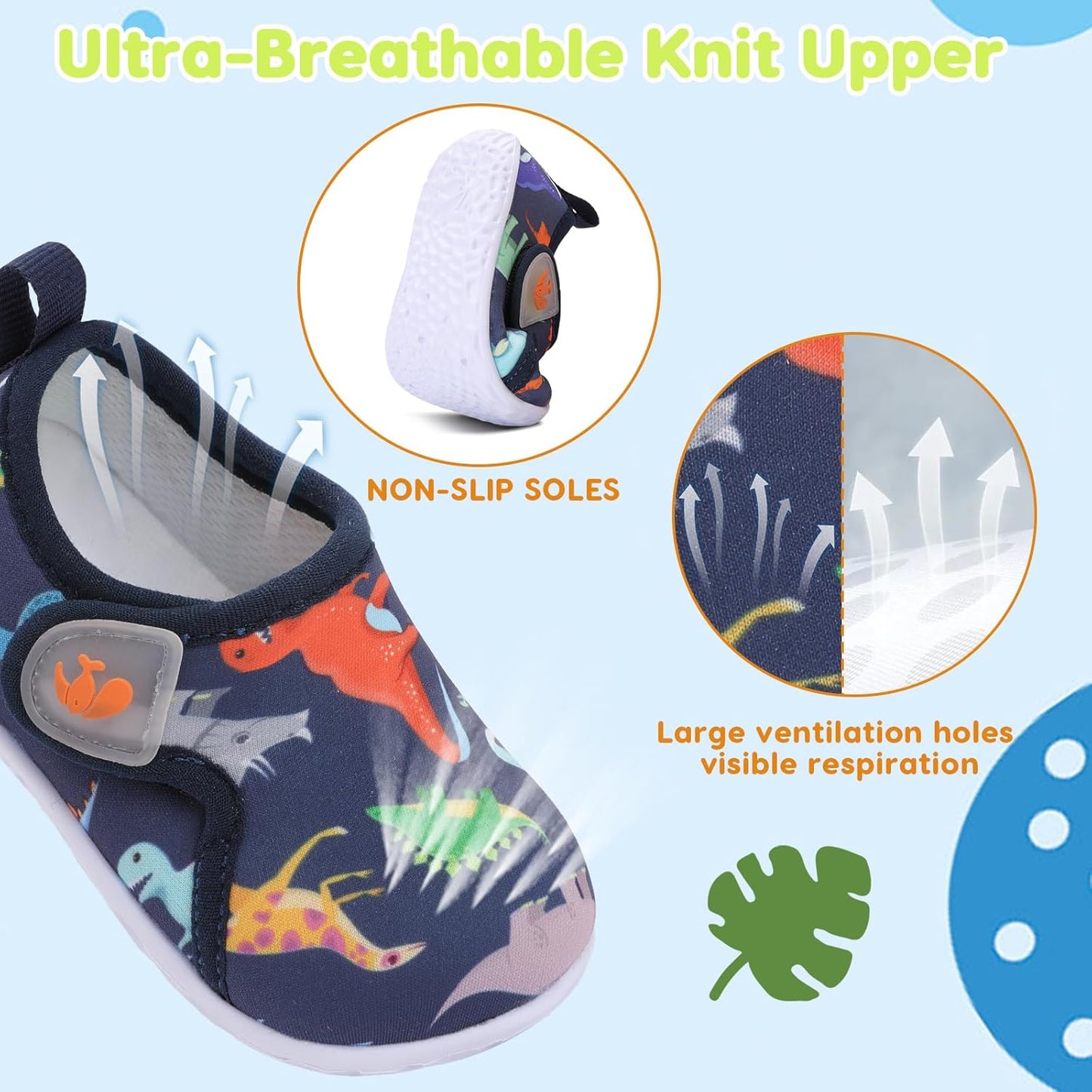 FEETCITY Baby Boys Girls First Walking Shoes Infant Sneakers Crib Shoes Breathable Lightweight Slip On Shoes