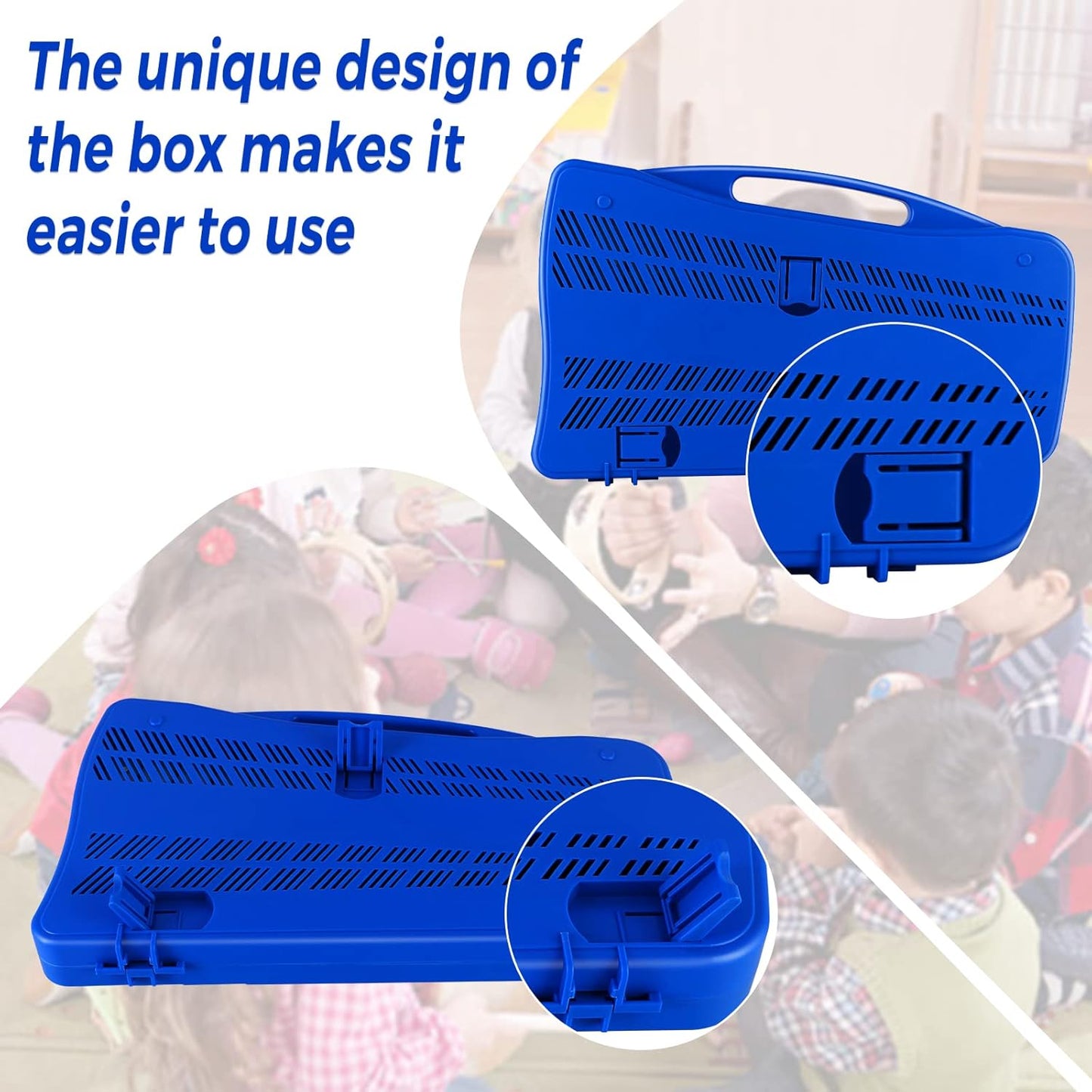 EASTROCK Glockenspiel Xylophone for Kids, Professional Music Teaching, Gifts (Blue)