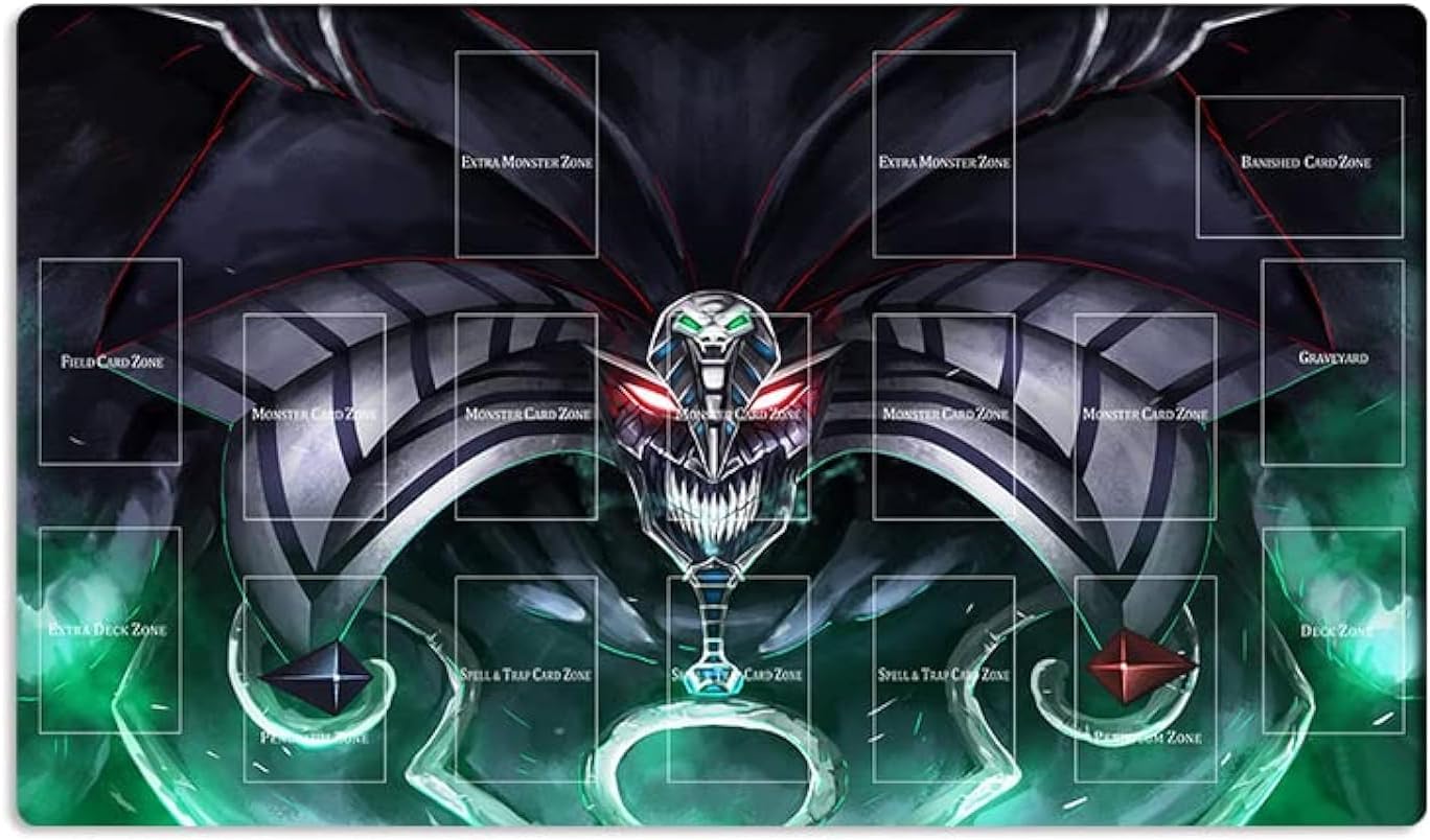 New Mlikemat Playmat Exodia,The Destroyer TCG CCG OCG Trading Card Game Mat with Zones + Free Bag (ZD039-185-A)