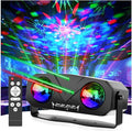 Disco Ball Light,Party Disco Dj Strobe Ocean Star Projector Dance Light Sound Activated with Remote Control Stage Rave for Parties Club Bar Birthday Wedding KTV Christmas Halloween Dancing Décor