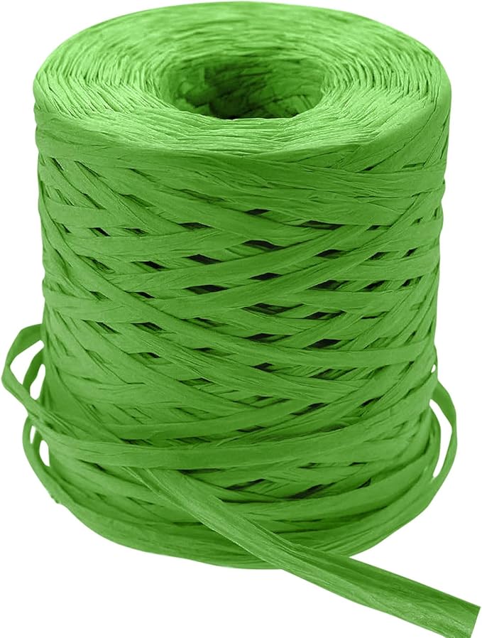 Creatrill 218 Yards Raffia Paper Craft Ribbon Packing Paper Twine, 1/4 Inch by 218 Yards