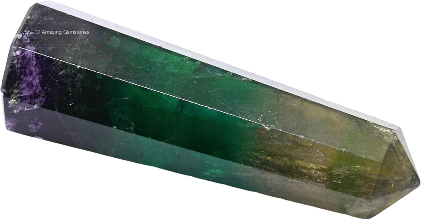 Amazing Gemstone Fluorite Crystal Towers - Natural Healing Crystal Point Obelisk for Reiki Healing and Crystal Grid (2 Inch to 3 Inch)