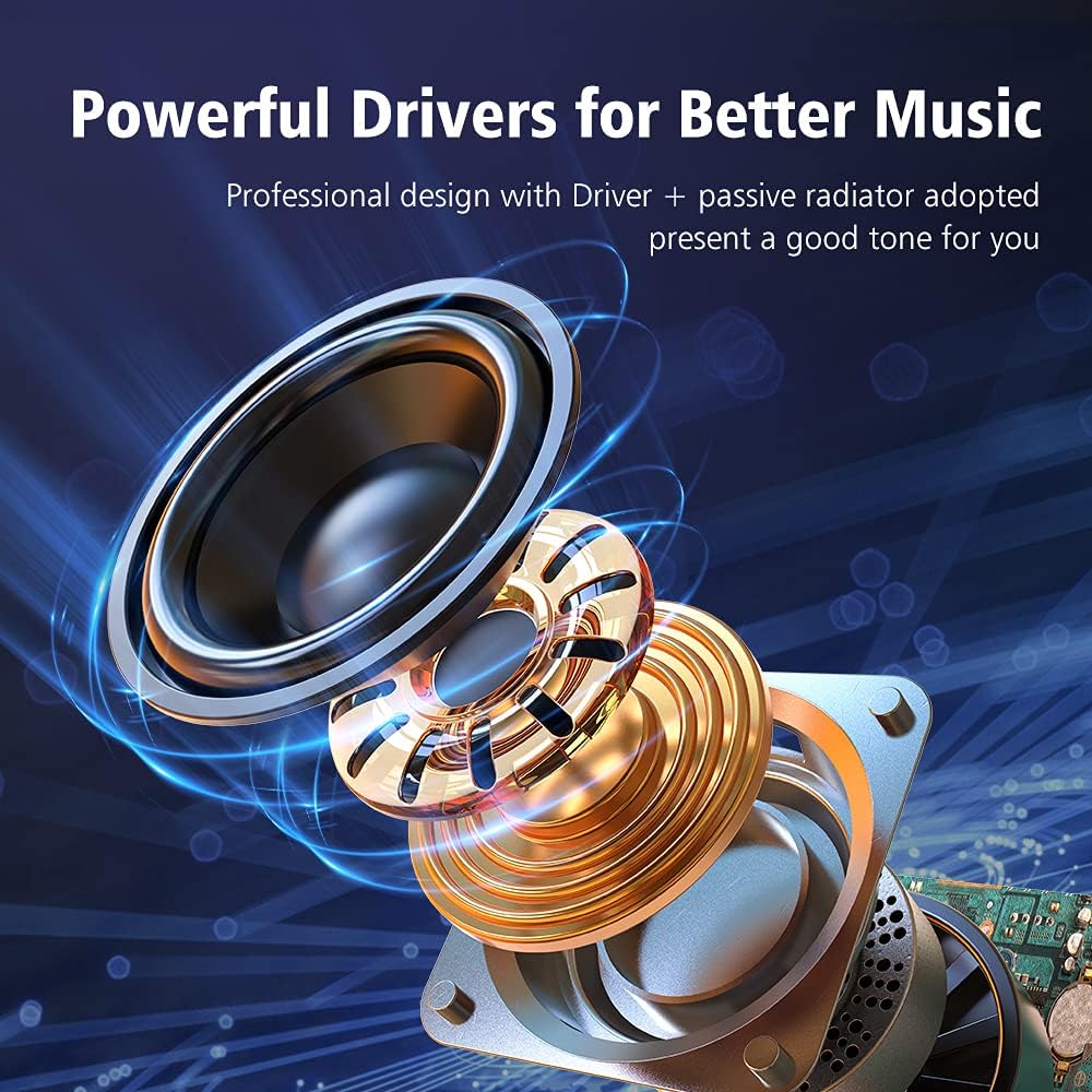 ZEALOT Portable Bluetooth Speaker, S32 Outdoor Speaker, Waterproof IPX5, Dual Pairing, Stereo Sound/TF Card/USB/AUX Competible for iPhone14 Samsung Home/Hiking/Fishing- Camo