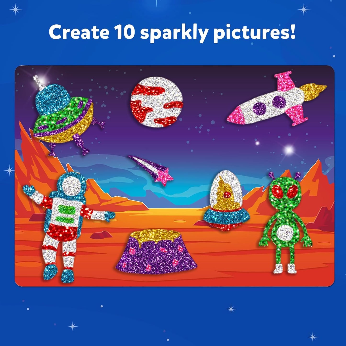 Skillmatics Foil Fun - Space, No Mess Art for Kids, Craft Kits & Supplies, DIY Creative Activity, Travel Toys, Gifts for Boys & Girls Ages 4, 5, 6, 7, 8, 9