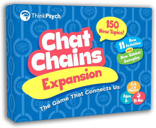 ThinkPsych Chat Chains Expansion Pack - Counseling Games & Therapy Games for Teens - Social Skills Games for Kids, Play Therapy Toys, Speech Therapy Games - Ages 8-99