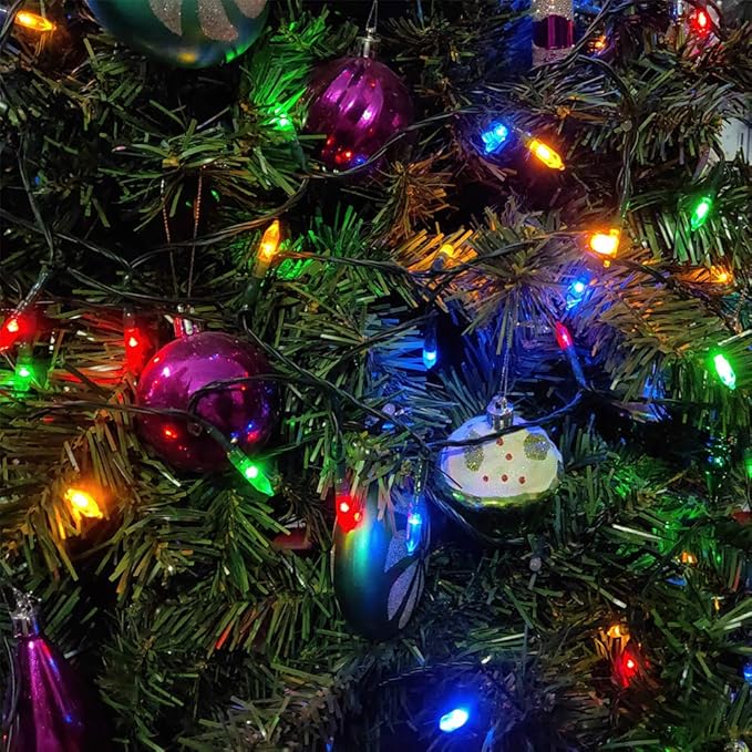 Christmas Lights, Battery Operated String Lights 18ft 50 LED 8 Modes LED Mini Lights with Timer for Christmas Tree Wreath Party Home Indoor Outdoor Decor, Waterproof, Multi Color