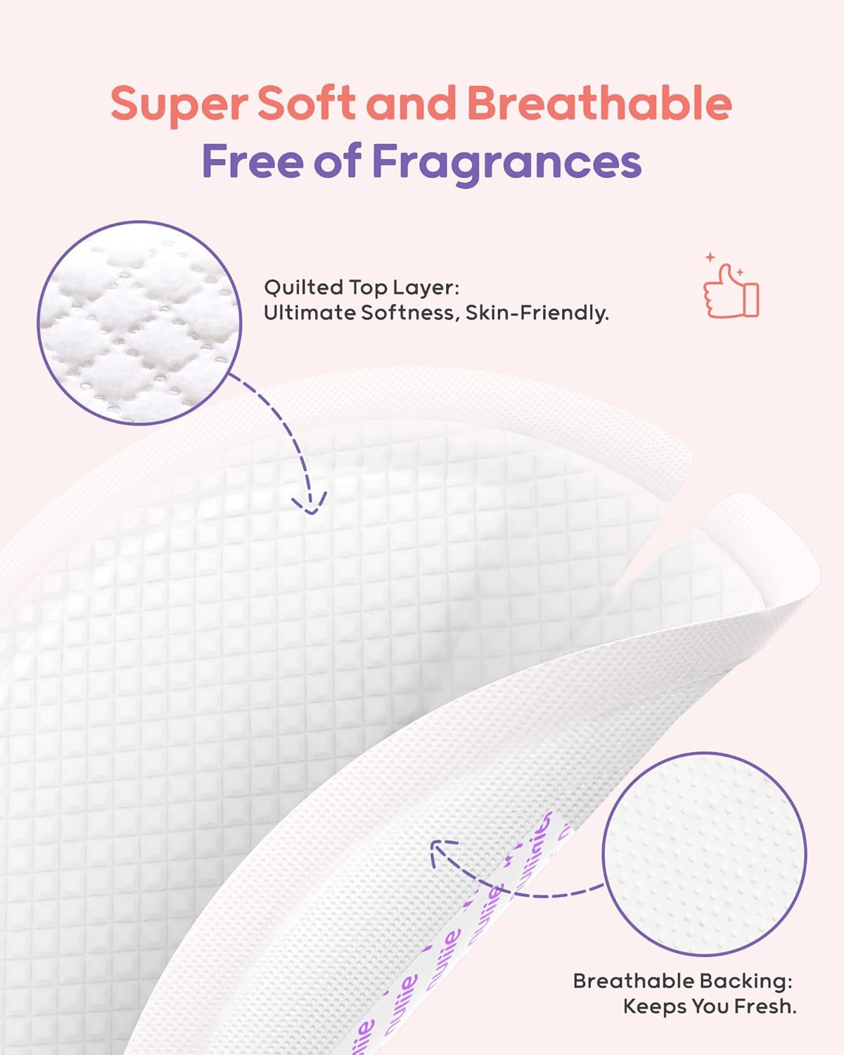 Nuliie Super Absorbent & Featherlight Disposable Nursing Pads 240 Count, Stay Dry, Soft & Breathable Breast Pads for Leaking Milk, Leakproof, Individually Packaged Breastfeeding Essentials for Moms