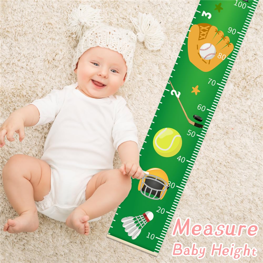 Baby Growth Chart for Wall - Height Chart for Kids Nursery Decor Wall Hanging Measurement Ruler Toddler Room Decor Play Room Essentials Birthday Christmas Gifts for Boys Girls 79"X7.9" (Giraffe)