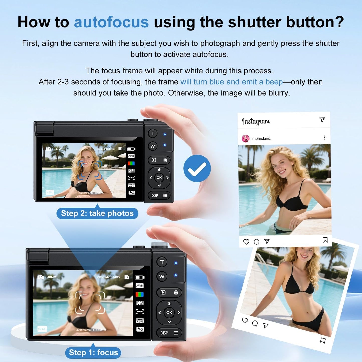 Digital Camera, 4K 64MP Cameras for Photography with 3" 180° Flip Screen,Macro and Wide-Angle Lenses,16X Vlogging Camera for YouTube with 64GB Micro SD Card for Beginner, Teens