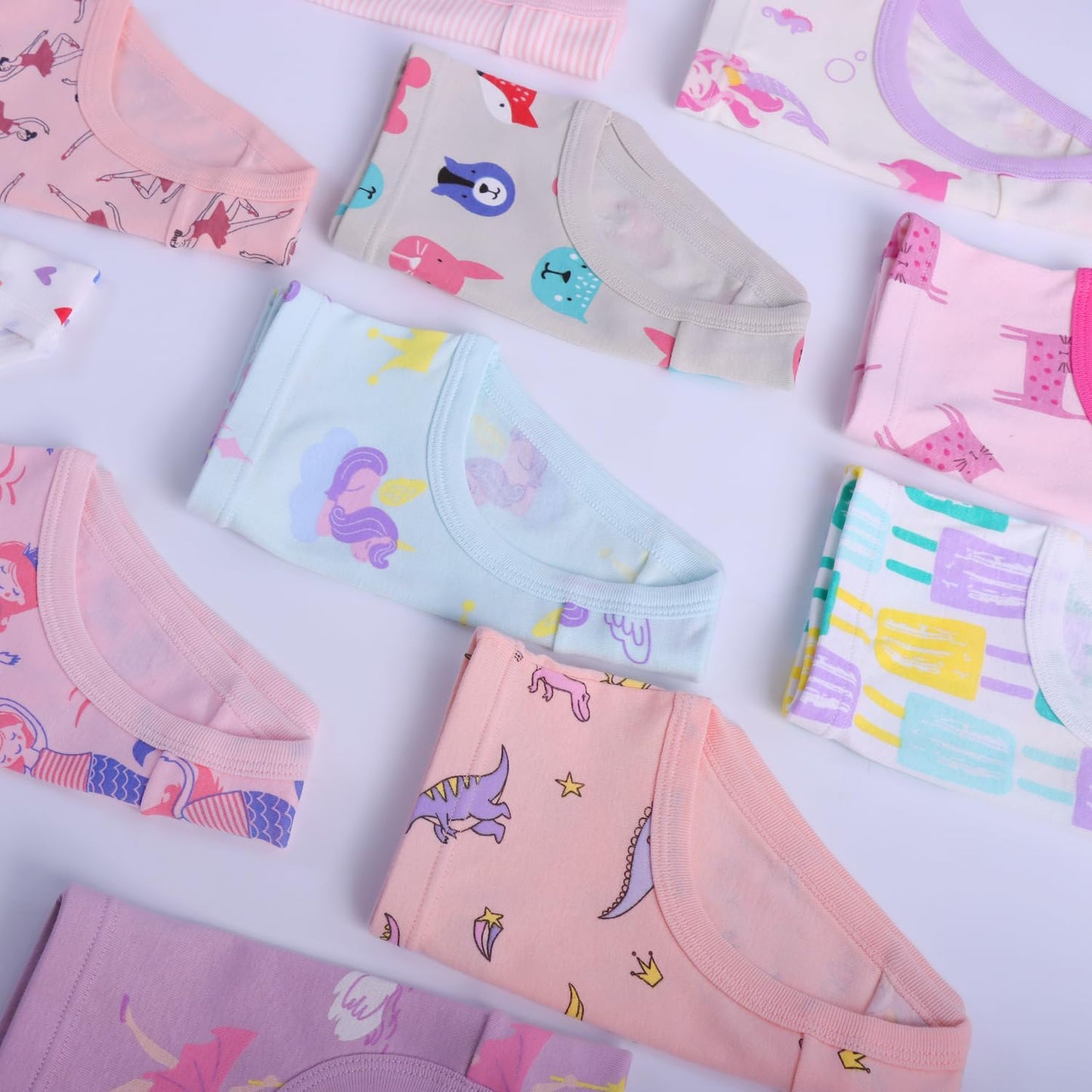 Finihen Girls Cotton Underwear Toddler Girls Panties Kids Briefs Multipacks.