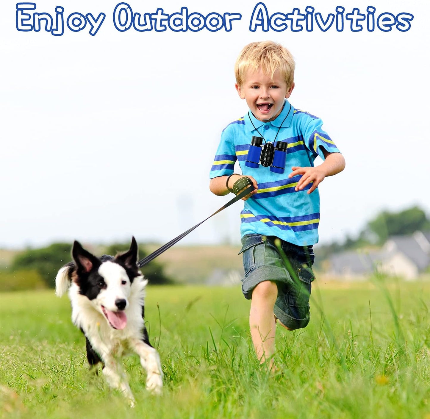 Scotamalone Kids Binoculars Shock Proof Toy Binoculars Set for Age 3-12 Years Old Boys Girls Bird Watching Educational Learning Hunting Hiking Birthday Presents