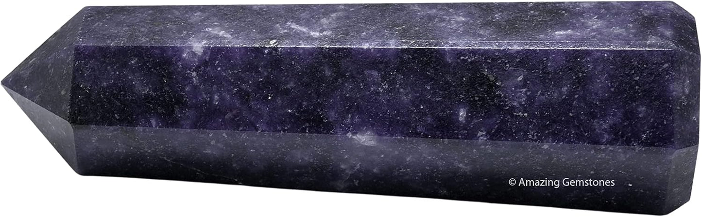 Amazing Gemstone Large Lepidolite Crystal Towers ~ Natural Healing Crystal Point Obelisk for Reiki Healing and Crystal Grid (5.5 to 6 INCH)