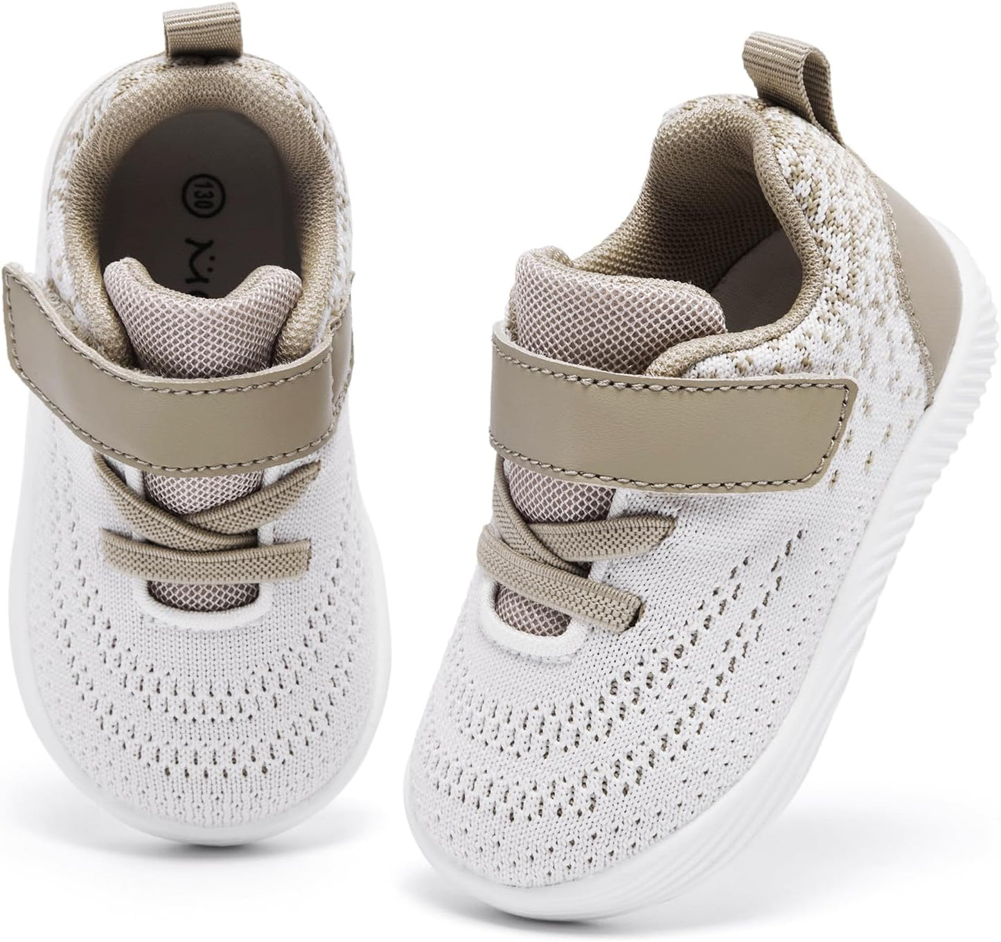 MORENDL Toddler Sneakers Baby Boys & Girls Barefoot Shoes Lightweight Breathable Walking Running Tennis Athletic Sport Shoes