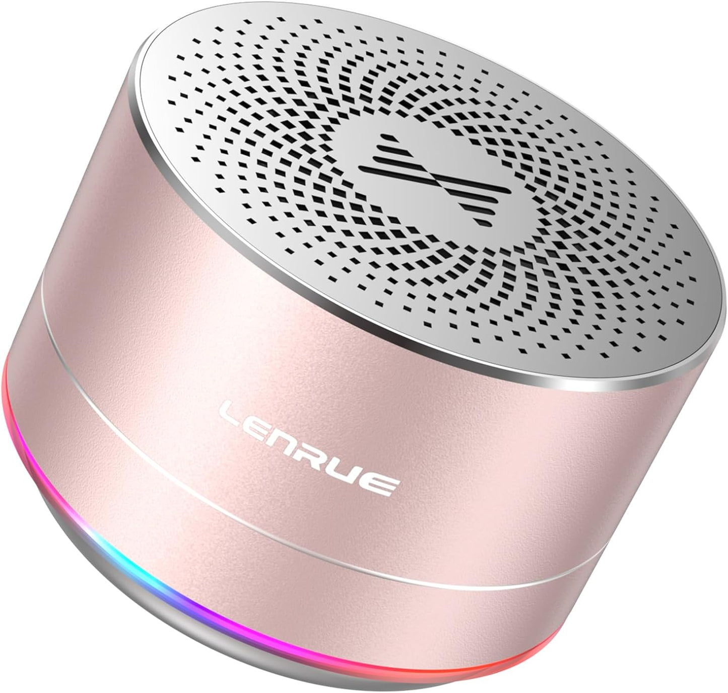 LENRUE Portable Wireless Bluetooth Speaker with Built-in-Mic,Handsfree Call,AUX Line,HD Sound and Bass for iPhone Ipad Android Smartphone and More (Pink+case)