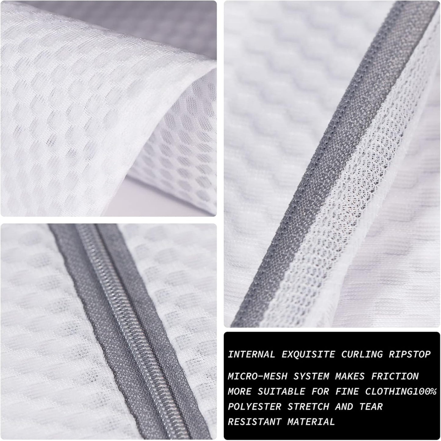 Delicates Laundry Bag - 2 Pack Durable Honeycomb Mesh Lingerie Wash Bag