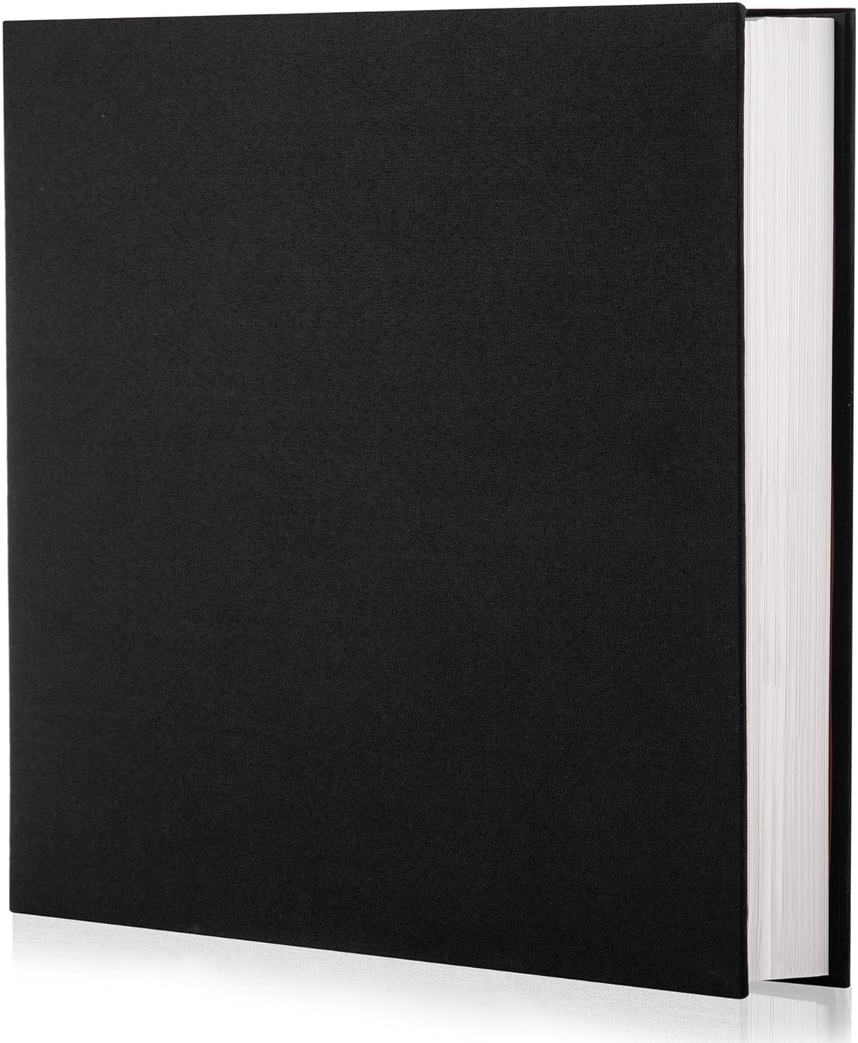 Photo Album Self Adhesive Scrapbook Album for 4×6 Pictures DIY Magnetic Linen Cover Album 30 Blank Pages Great Gift for Family, Wedding, Birthday, Christmas, Anniversary(Black)