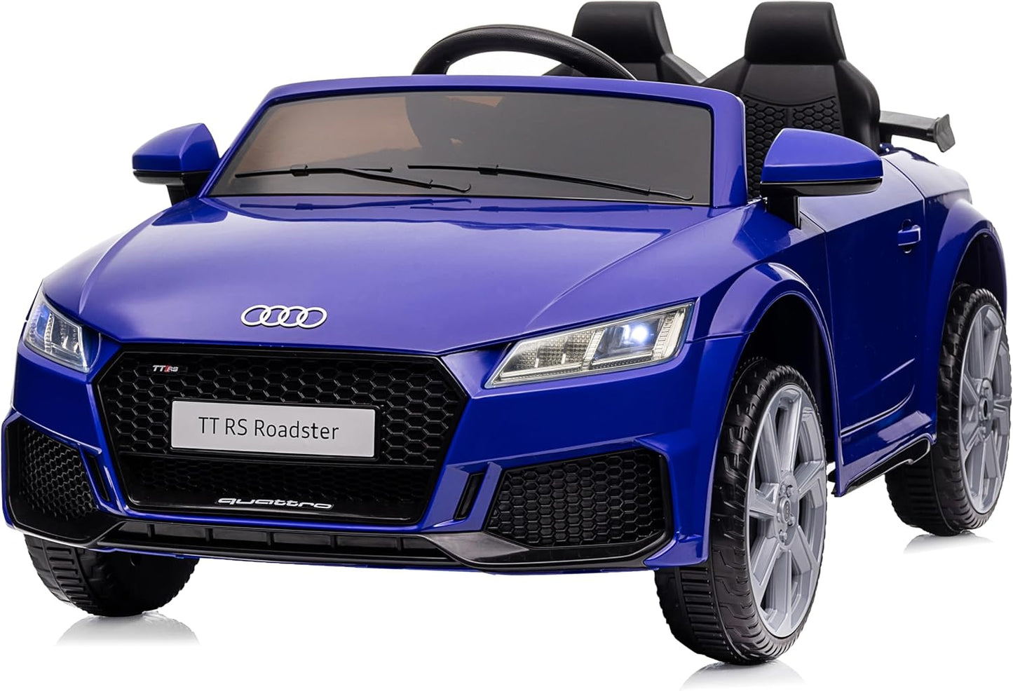 Kids Electric Car, Licensed Audi 6V Kids Ride on Toy Car for Toddlers with Remote - Dark Blue