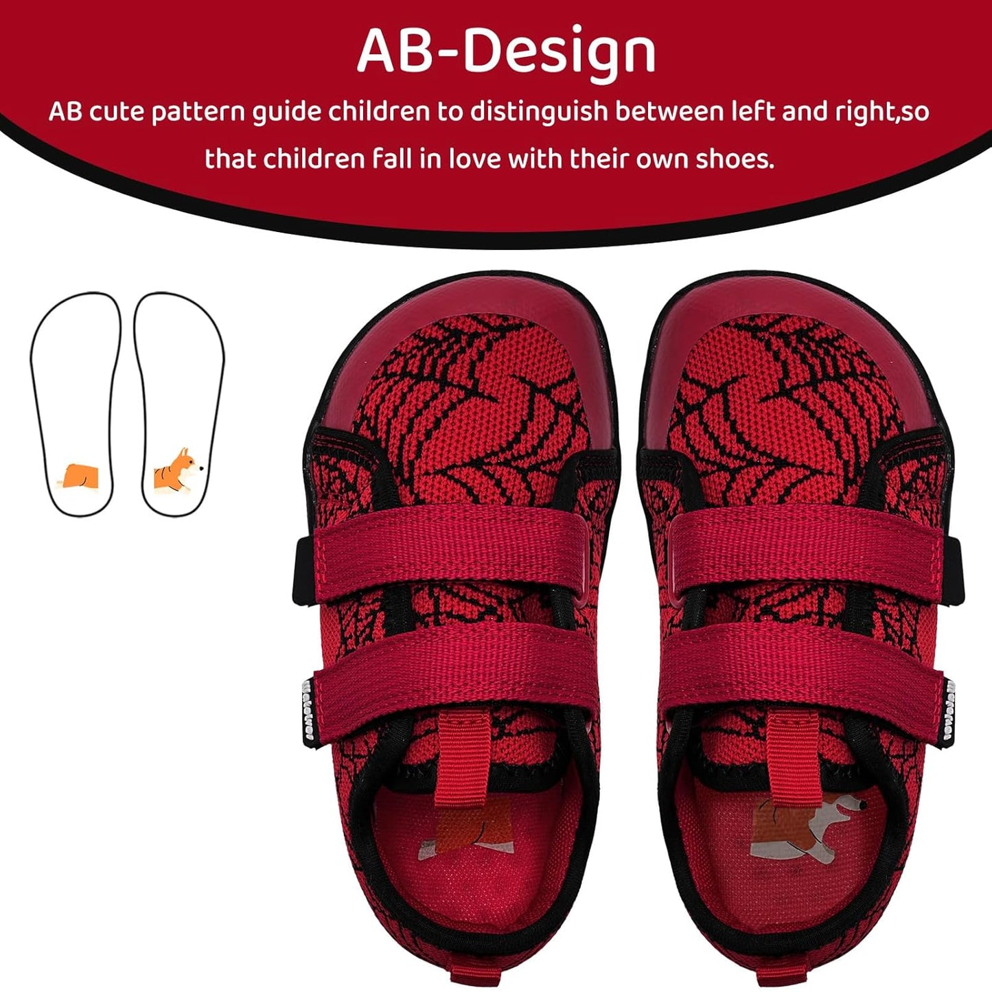 WateLves Toddler Little Kids Wide Barefoot Shoes The First Walking Shoes Girls Boys Breathable Zero Drop Minimalist Sneakers with Wide Toe Box Natural to Grow