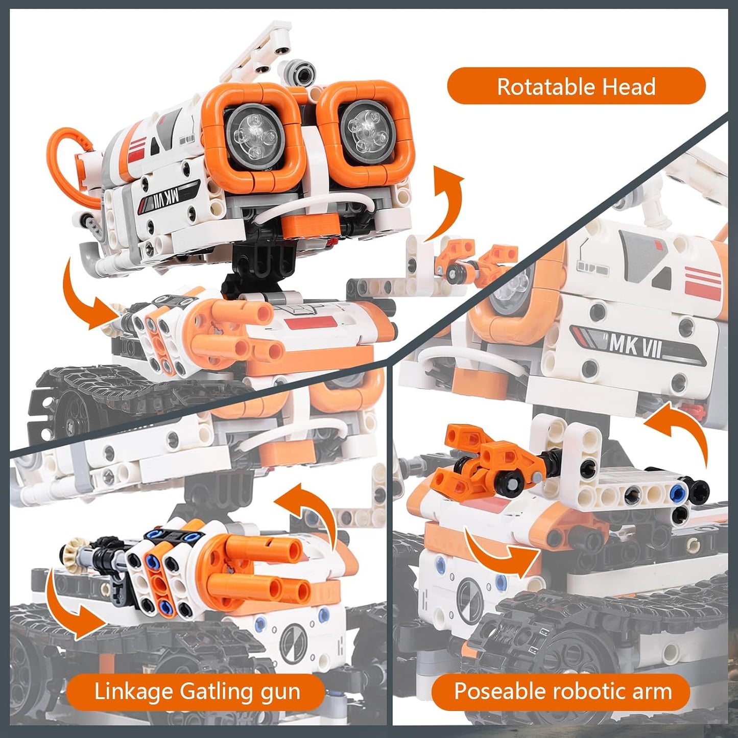 STEM Robotics Kits for Kids Ages 8-12 8-14 Year Old, 3 in 1 Remote/APP Control & Programming Robot Building Set, Toy Coding Science Projects, Birthday Gift Ideas for 8 9 10 11 12+ Boys & Girls