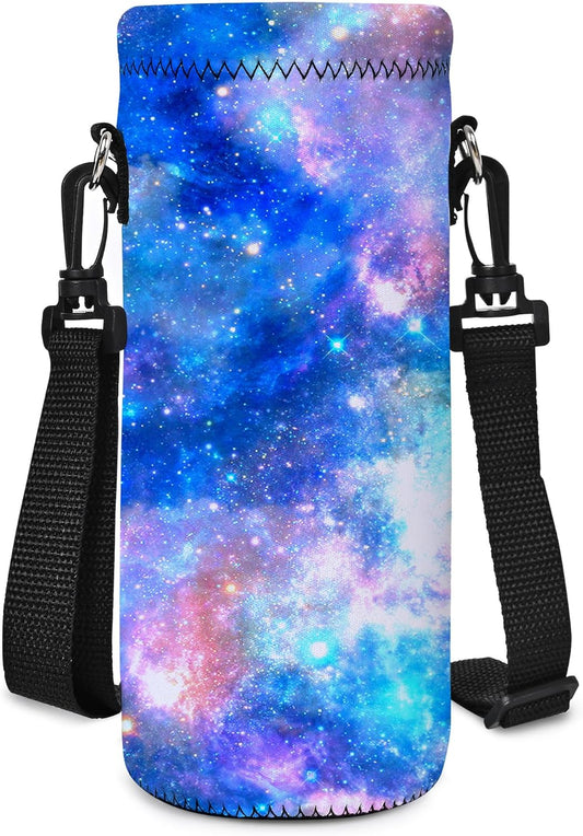 AUPET Water Bottle Bag Carrier,24oz/32oz Insulated Neoprene bottle Sling Holder Case Pouch Cover for 1000ML/750ML Bottles with Shoulder Strap for walking