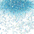 14400-Pack Acrylic Diamonds, 0.12 Inch/3mm Wedding Table Scatter Confetti Crystals for Vase Fillers/Art Craft, Acrylic Diamonds Gems [Light Blue AB]