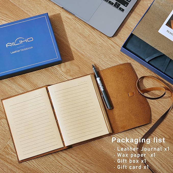 Leather Journal for Women - Genuine Leather Journals for Writing 8x10 Inches Vintage Journal For Men and Women, Artist,Travel Journal,Red