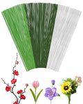 150 PCS FIVEIZERO 26 Gauge MixColor Floral Wire Stems for Artificial Flower Making,Florist Wire,Flower Wires for Crafts,Alambre para Flores for Wreaths, Flower Arrangements and DIY Projects