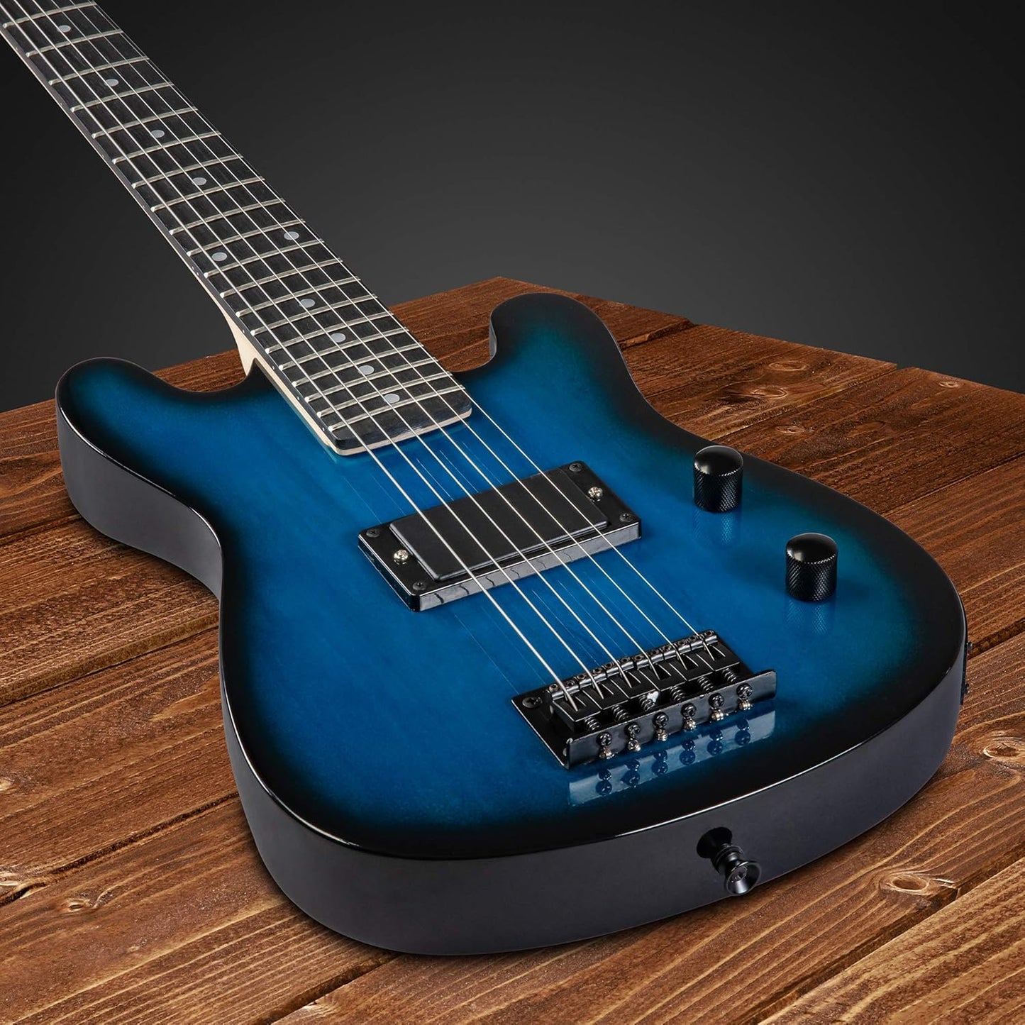 LyxPro 30 Inch Electric Guitar and Starter Kit for Kids with 3/4 Size Beginner’s Guitar, Amp, Six Strings, Two Picks, Shoulder Strap, Digital Clip On Tuner, Guitar Cable and Soft Case Gig Bag - Blue