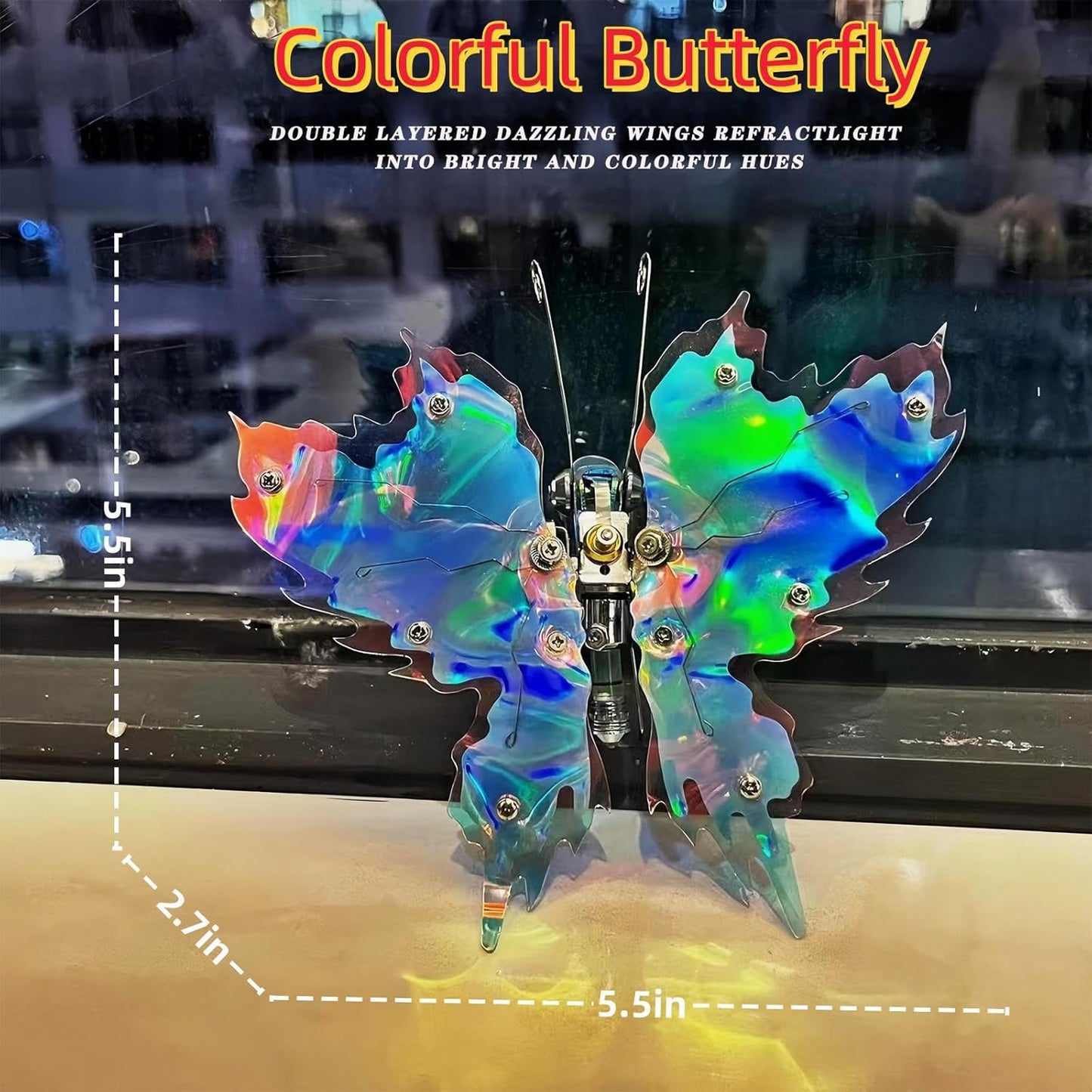 Adult 3D Metal Puzzle, Punk Butterfly Metal Model Set, 3D Puzzle Mechanical Insect Building Blocks, Fun DIY Assembly, high-end Men's Gifts