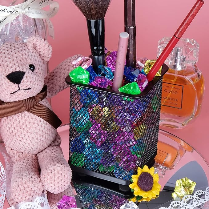 Acrylic Crushed Ice Rocks, Babenest 150 PCS Fake Crystals Plastic Ice Cubes Diamonds Gems for Vase Fillers, Home Decoration, Table Scatter, Event, Wedding, Arts & Crafts (Multicolor)