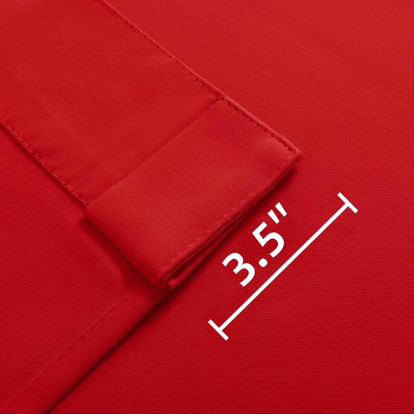 Joydeco Blackout Curtains 84 Inch Long for Bedroom, Thermal Insulated Black Out Curtains 2 Panels Set, Room Darkening Drapes for Living Room Window (W52 x L84 Inch, Red)