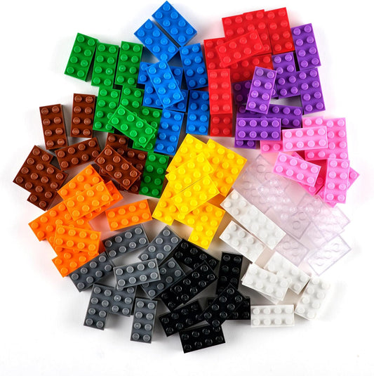 Strictly Briks Classic Bricks Starter Kit - 96-Piece 2x4 Stud Set in 12 Colors - Bulk Building Bricks for Creative Play, Ages 3+ - Compatible with All Major Brick Brands