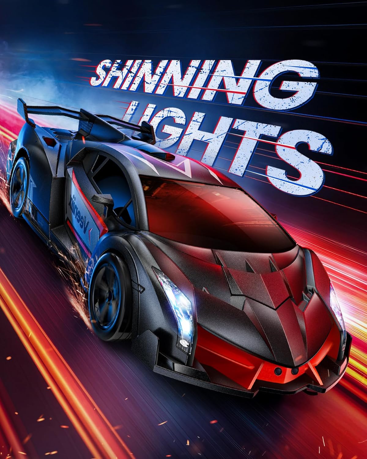 V992 Transform Robot RC Car, 1:14 Scale, 2-in-1 Robot Toy Car with Sound & Light Effects, Gesture Sensing, Automatic Deformation, Ideal Gift for Boys and Girls